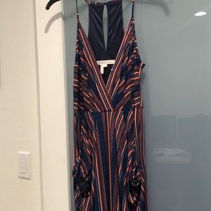 BCBGeneration Midi Faux Wrap Dress in Aztec print. SIZE EXTRA SMALL